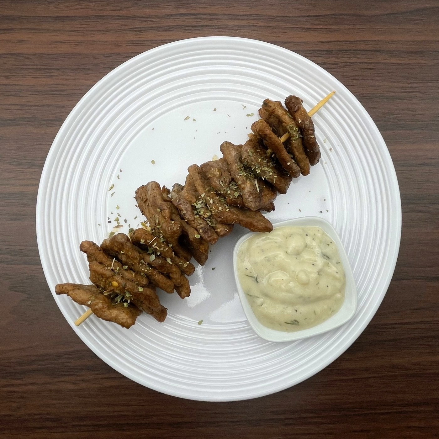Vegan Beef Souvlaki Skewer