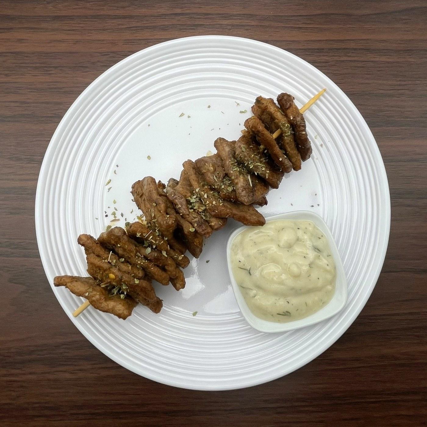 Vegan Beef Souvlaki Skewer